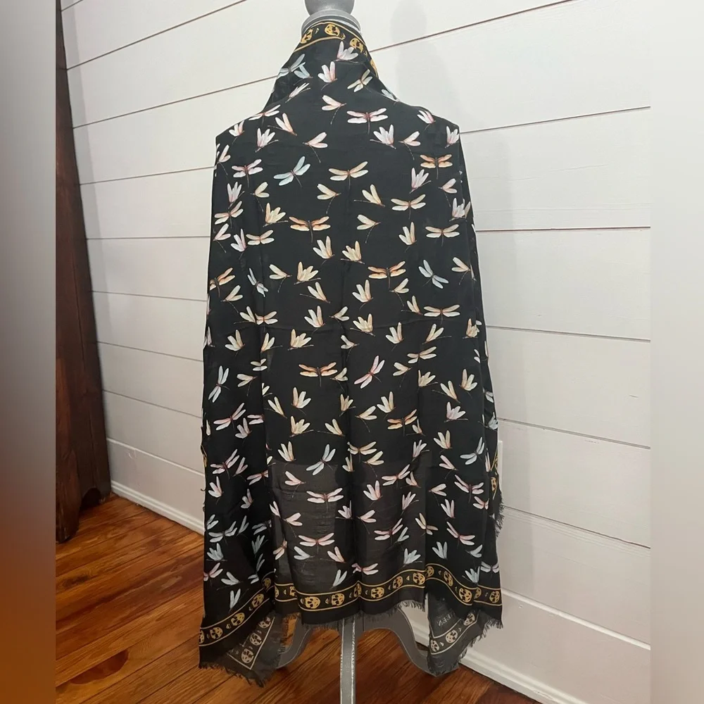 Alexander McQueen Dragonfly and Skull Scarf Shawl - Picture 5 of 14